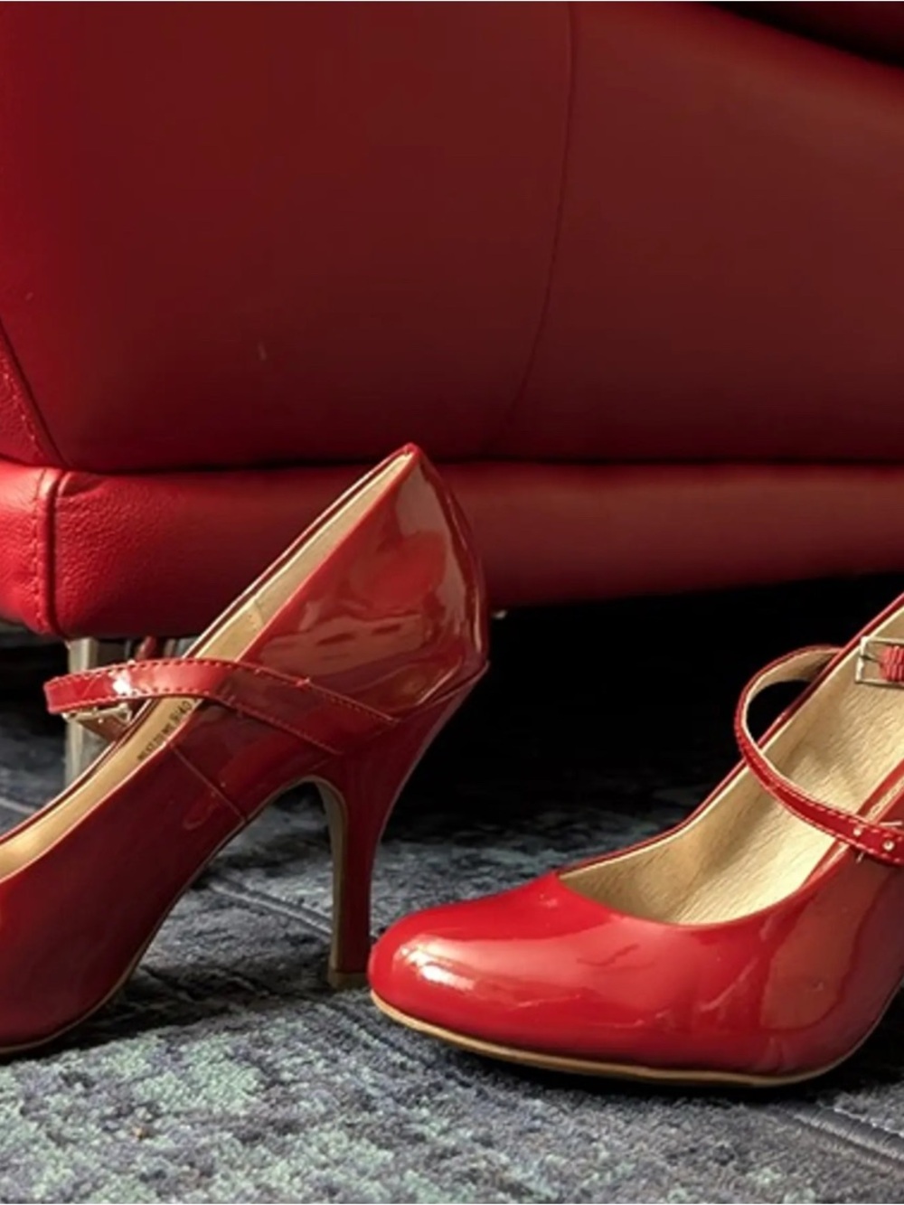 Red Patent Chinese Laundry High Heels - Women